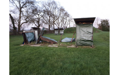 les dégâts de la tempête